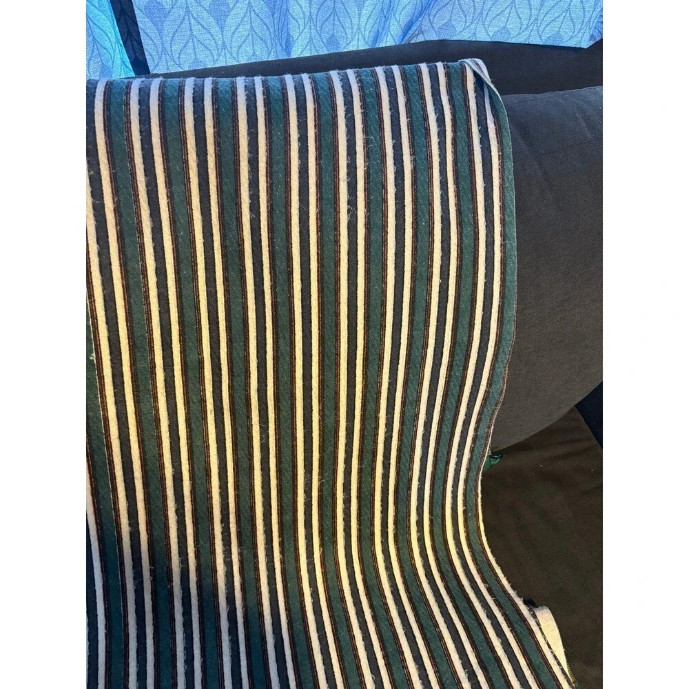 Acrylic striped blanket vintage mallard duck hunting twin satin binding